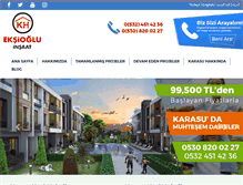 Tablet Screenshot of karasueksiogluinsaat.com